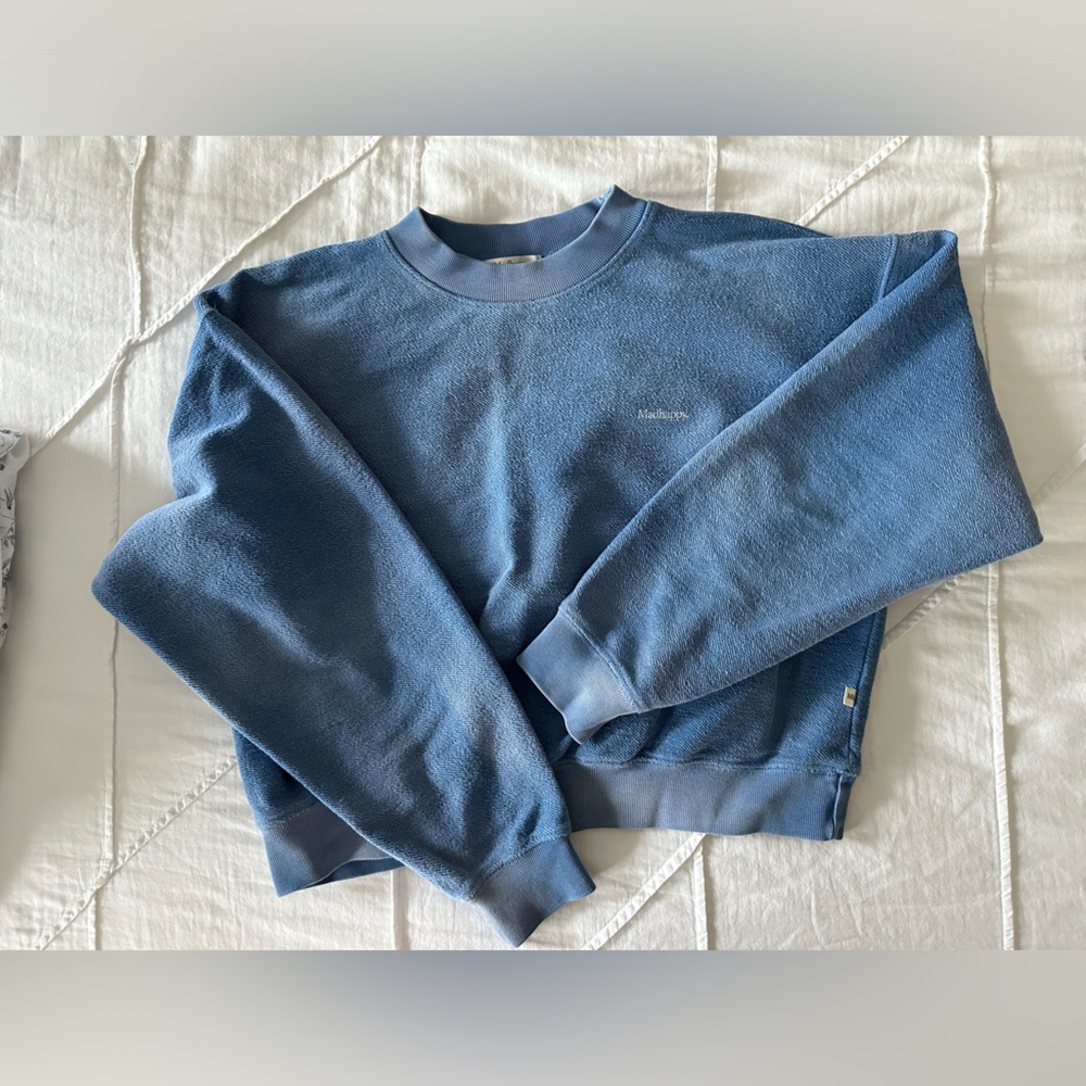 Madhappy reverse weave cropped crewneck sweatshirt